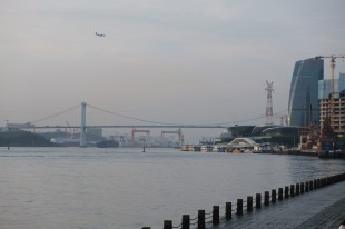 日暮归途远，留兴伴烟霞。