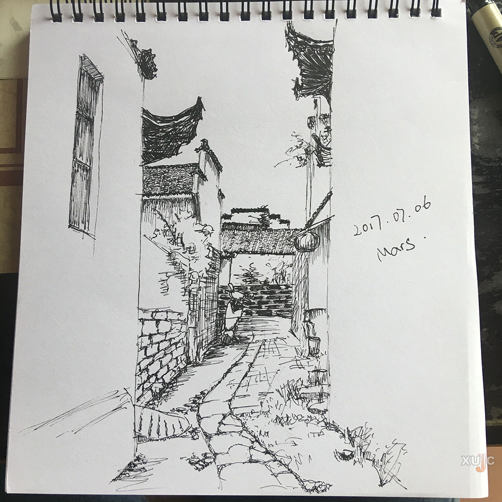 建筑学子在"中国画里的乡村"作画_图片新闻-厦门大学嘉庚学院——这是